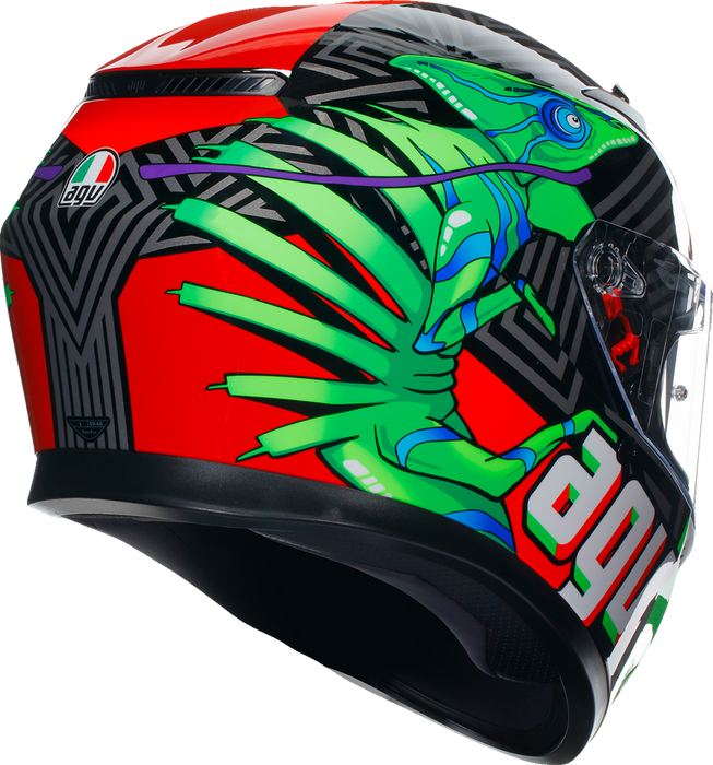 AGV K3 Helmet - Kamaleon - Black/Red/Green