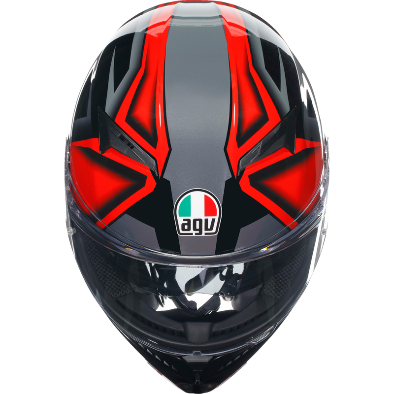 AGV K3 Helmet - Compound - Black/Red