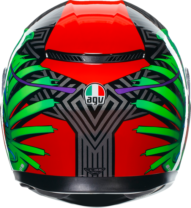 AGV K3 Helmet - Kamaleon - Black/Red/Green