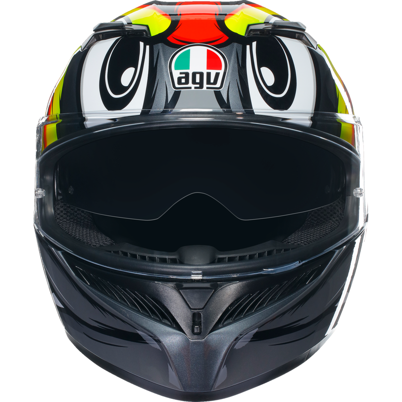 AGV K3 Helmet - Birdy 2.0 - Gray/Yellow/Red