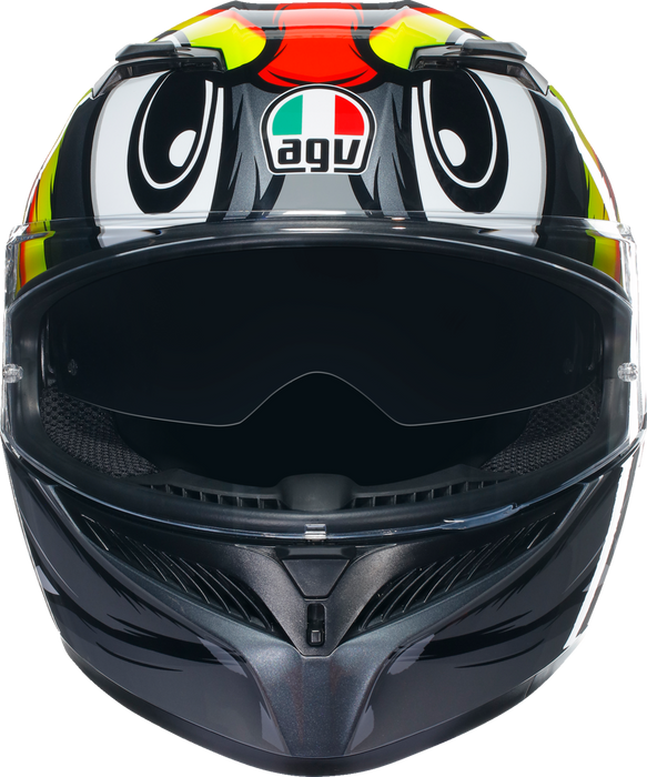 AGV K3 Helmet - Birdy 2.0 - Gray/Yellow/Red