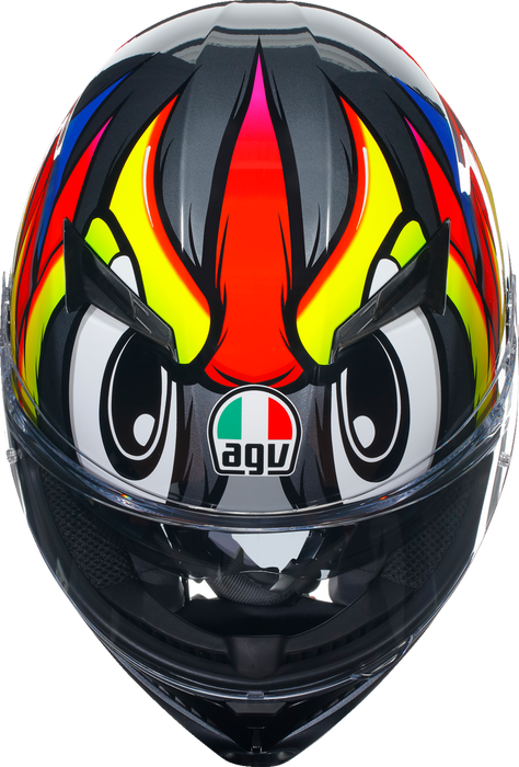 AGV K3 Helmet - Birdy 2.0 - Gray/Yellow/Red