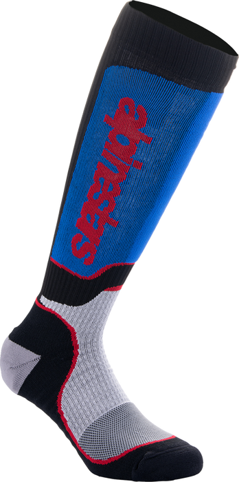 ALPINESTARS MX Plus Socks - Black/Red/White/Blue - Large 4702324-1226-L