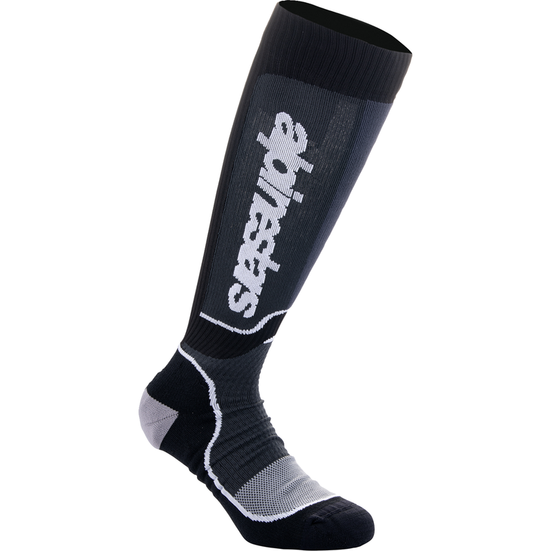 Calcetines ALPINESTARS MX Plus - Negro/Blanco - Mediano 4702324-12-M