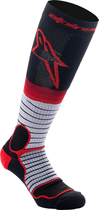 ALPINESTARS MX Pro Socks - Black/Red/Gray - Medium 4701524-1215-M