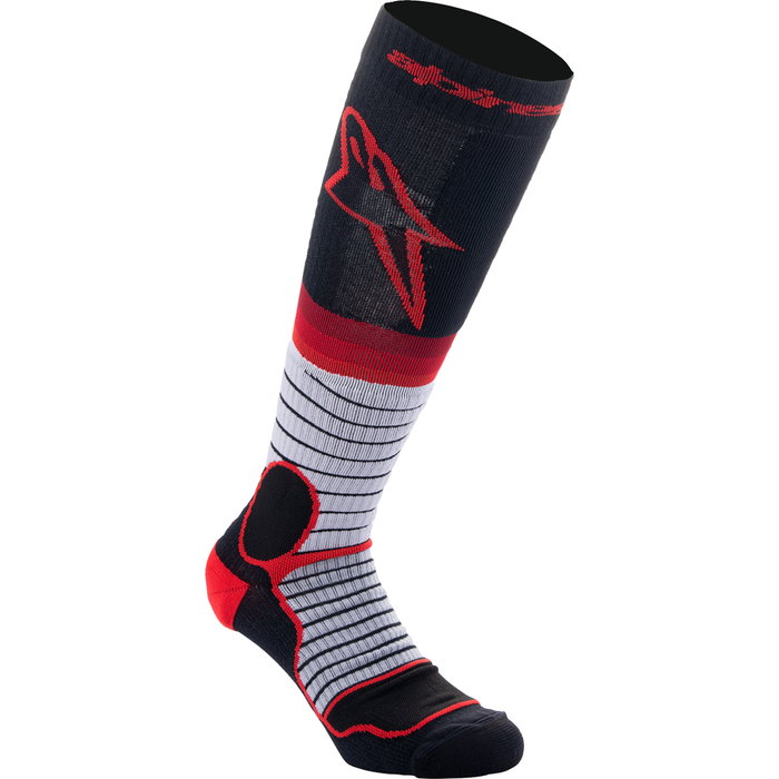 Calcetines ALPINESTARS MX Pro - Negro/Rojo/Gris - Mediano 4701524-1215-M