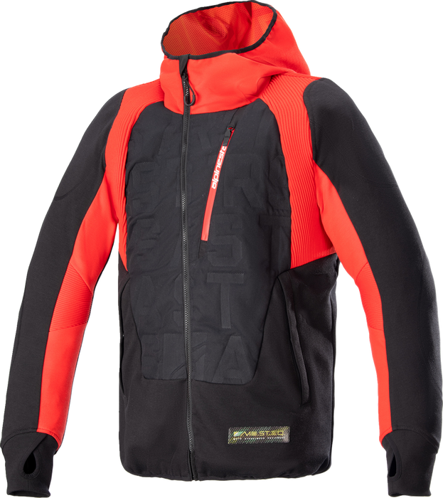 ALPINESTARS MSE Hybrid Hooded Jacket - Black/Red - Large 4201824-1463-L