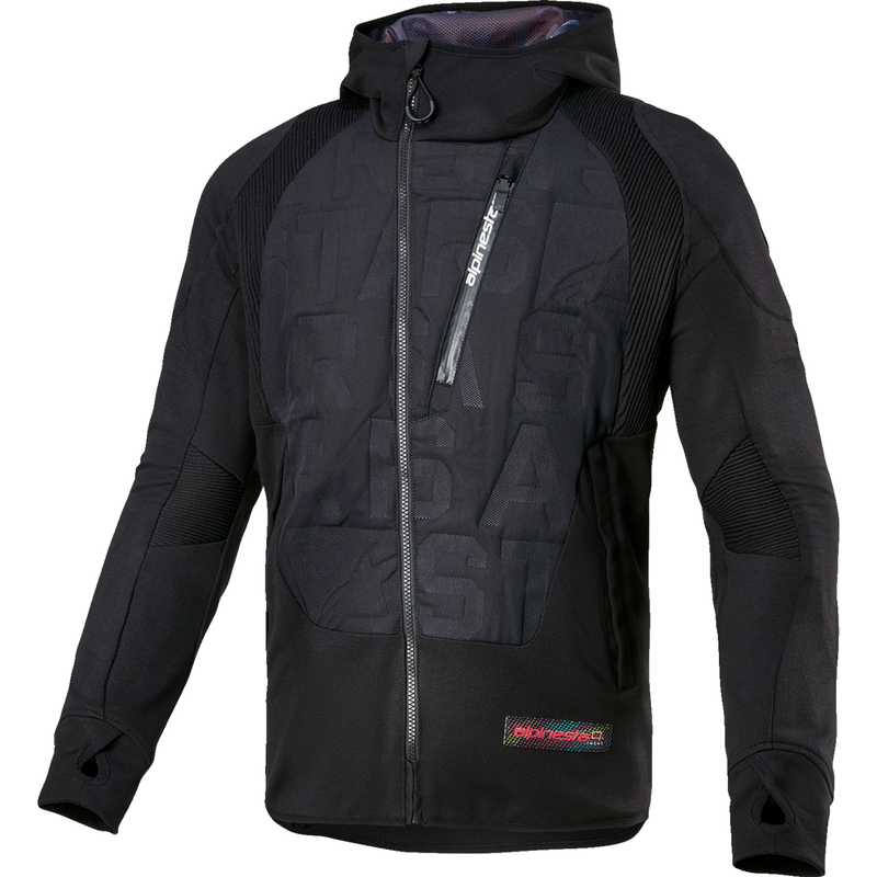 Chaqueta híbrida con capucha ALPINESTARS MSE, color negro, talla 3XL, 4201824-10-3X