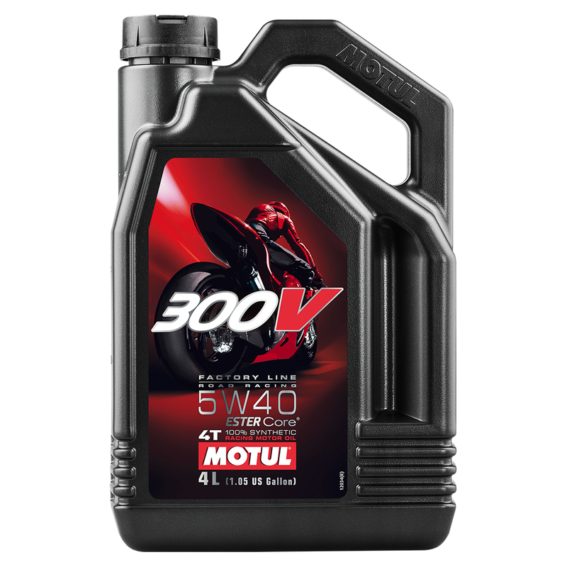 Aceite sintético Motul 300v 4t Competition 5w40 4 litros