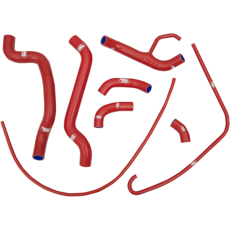 SAMCO SPORT Radiator Hose Kit - Red - '07-'11 Ducati 848/1098/1198 DUC12-RD - (SEE FITMENT BELOW)