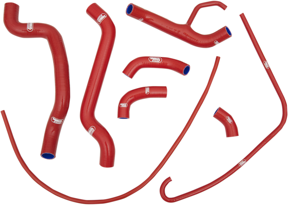 SAMCO SPORT Radiator Hose Kit - Red - '07-'11 Ducati 848/1098/1198 DUC12-RD - (SEE FITMENT BELOW)