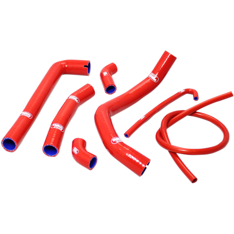 SAMCO SPORT Radiator Hose Kit - Red -'12-'22 Ducati Panigale 1199/1299/V2 (DUC23-RD) SEE FITMENT BELOW