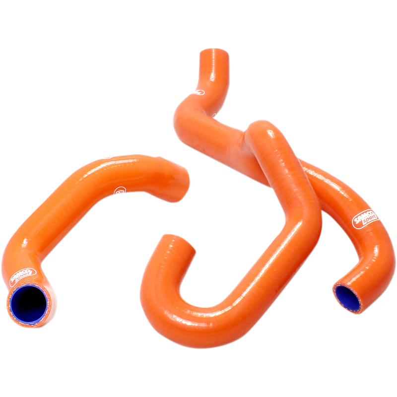 SAMCO SPORT Radiator Hose Kit - Orange - '13-'20 KTM KTM65-ORG - (SEE FITMENT BELOW)