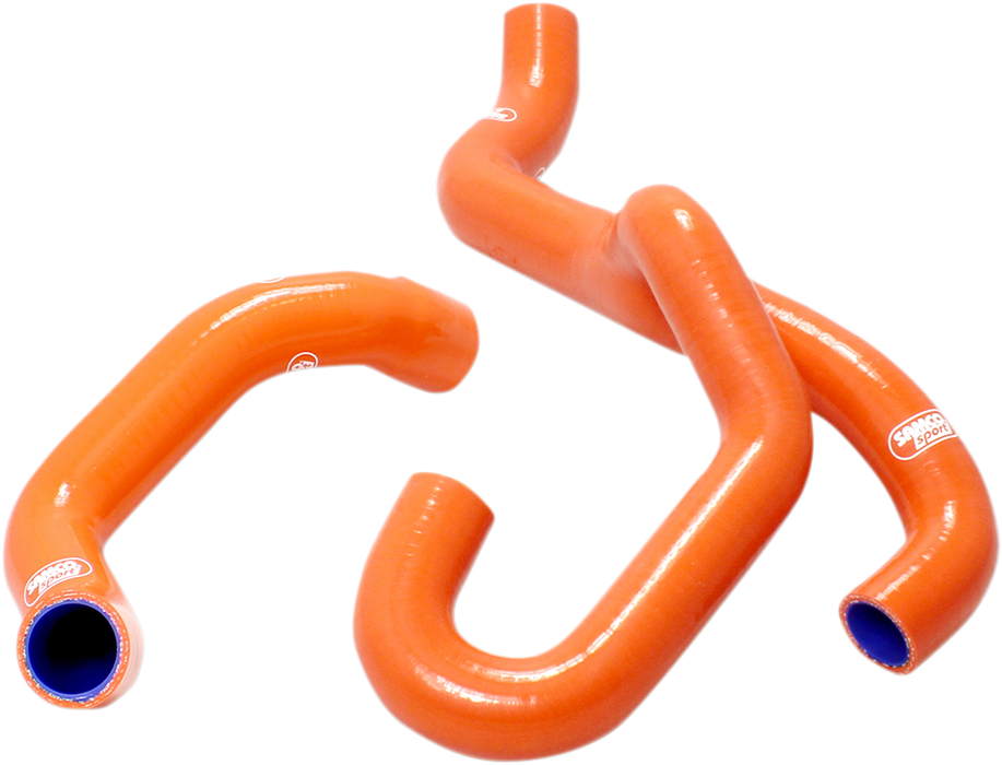 SAMCO SPORT Radiator Hose Kit - Orange - '13-'20 KTM KTM65-ORG - (SEE FITMENT BELOW)