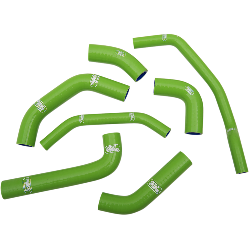 SAMCO SPORT Radiator Hose Kit - Green -'16-'20 Kawasaki ZX10R/RR -KAW79-GN