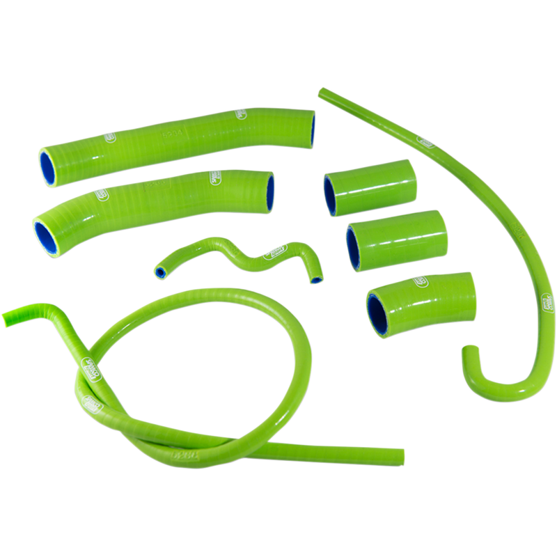 SAMCO SPORT Radiator Hose Kit - Green -'15-'21 Kawasaki Ninja H2/R/Carbon - (KAW-81GRN)