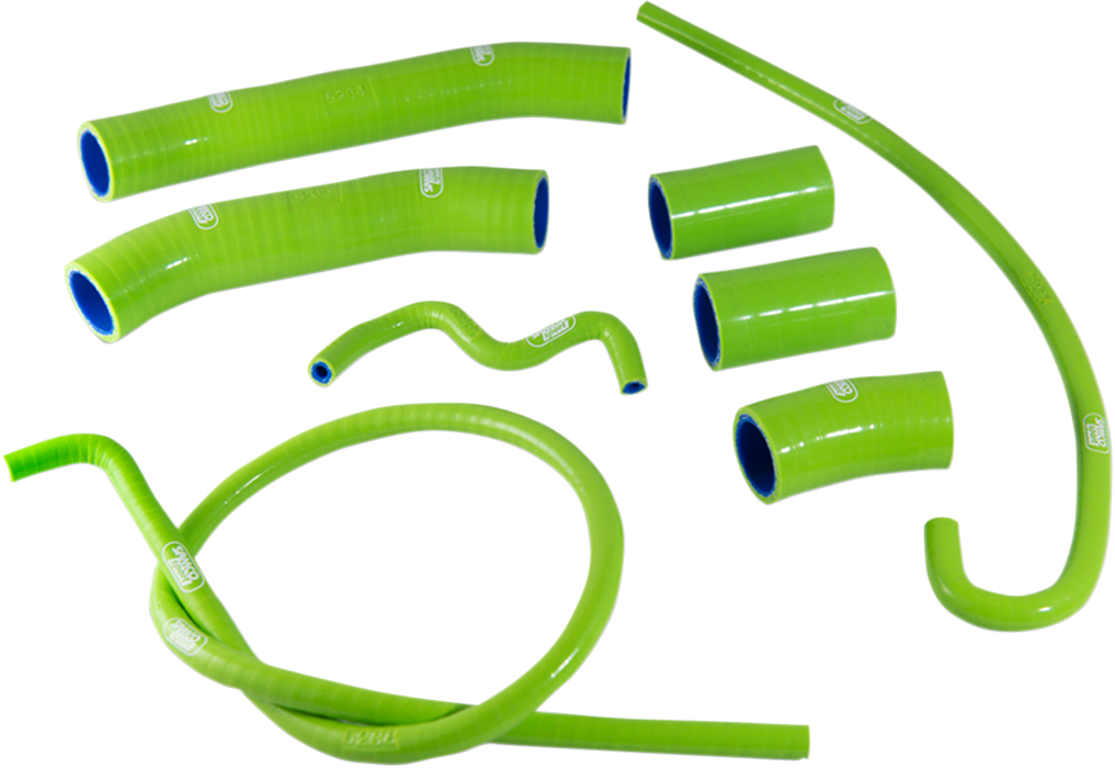 SAMCO SPORT Radiator Hose Kit - Green -'15-'21 Kawasaki Ninja H2/R/Carbon - (KAW-81GRN)