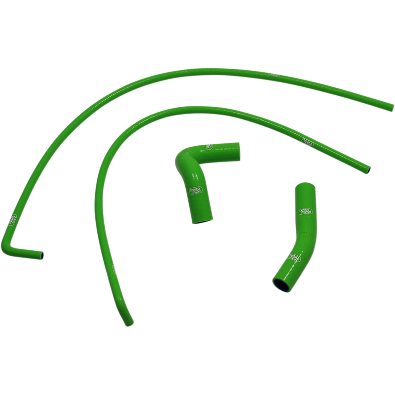 SAMCO SPORT Radiator Hose Kit - Green - '17-'23 Kawasaki Z 650/RS/EX650 -(KAW-89GRN)