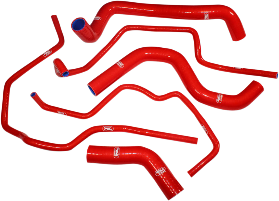 SAMCO SPORT Radiator Hose Kit - Red - '17-'22 Triumph Street Triple 765 R/RS/S - (TRI-14RED)