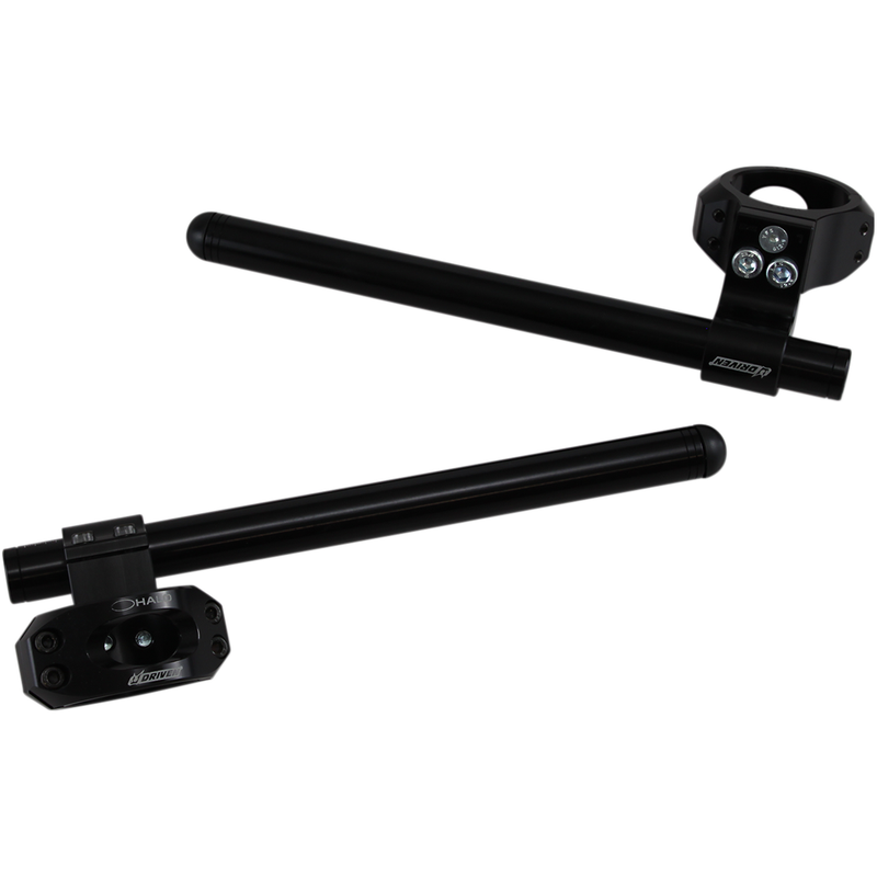 DRIVEN RACING Handlebar - Clip-On - Halo - Riser - 50 mm - Black DHCLOR50BK