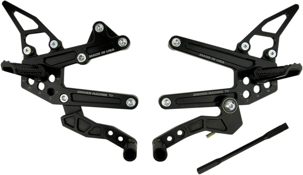 DRIVEN RACING TT Rearset - '05-'12 KAWASAKI ZX6R