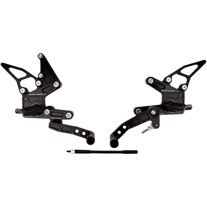 DRIVEN RACING TT Rearset -  '99-'17 Suzuki GSX 1300RR