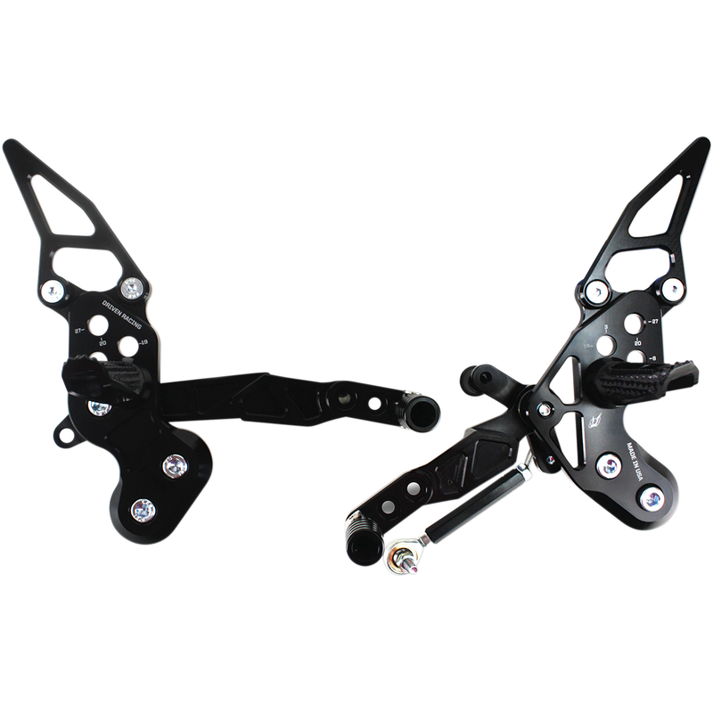 DRIVEN RACING TT Rearset -'16-'18 KAWASKI Z125