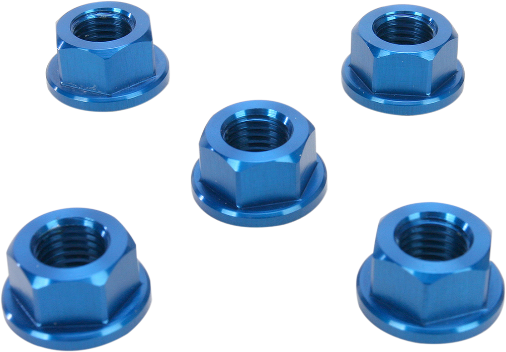 DRIVEN RACING Aluminum Sprocket Nuts - Blue - M10 x 1.25 DSN5BL