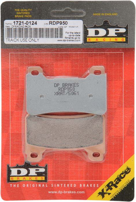 DP BRAKES RDP Racing Brake Pads - '04-'17 CBR/VFR/CB 600 800 1000 (SEE FITMENT BELOW)