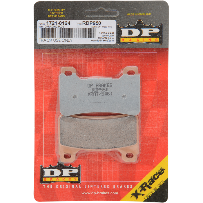 DP BRAKES RDP Racing Brake Pads - '04-'17 CBR/VFR/CB 600 800 1000 (SEE FITMENT BELOW)