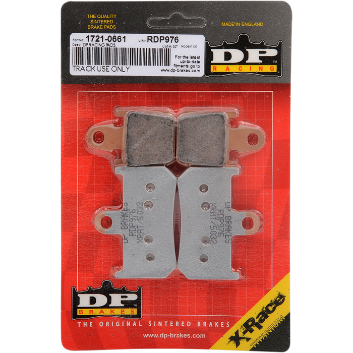 DP BRAKES RDP Racing Brake Pads - '07-'20 YAMAHA YZF 1000R/VMX 1700 (SEE FITMENT BELOW)