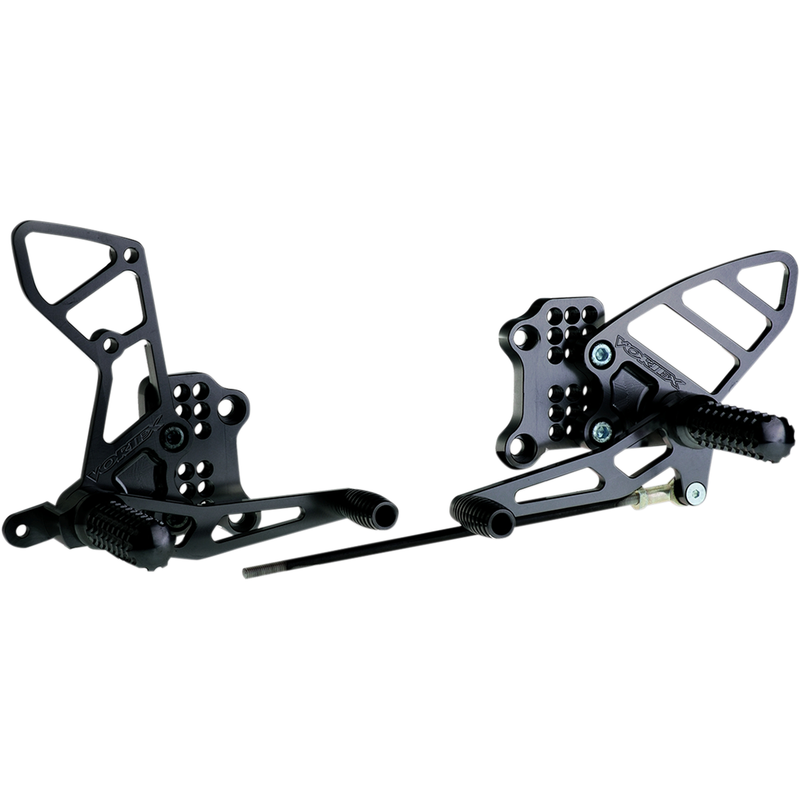 VORTEX Rearset - Black - '03-'10 Suzuki SV650