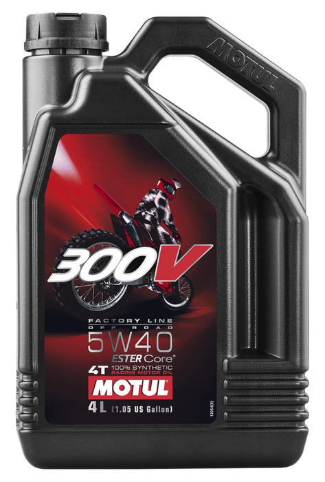 Motul 300v Offroad 4t Competition Synthetic Oil 5w40 4 Liter